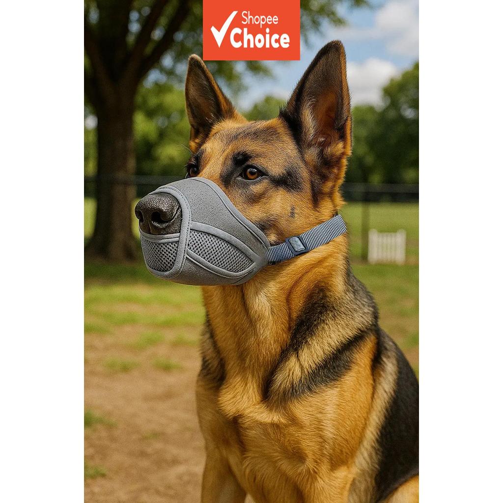 Focinheira Respirável para Cães – Confortável, Anti-Mordida e Anti-Latido