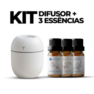 Kit Mini Umidificador Difusor Aromatizador Ambiente  Egg com Essências | 1 Umidificador + 3 Essências em Oferta na Shopee