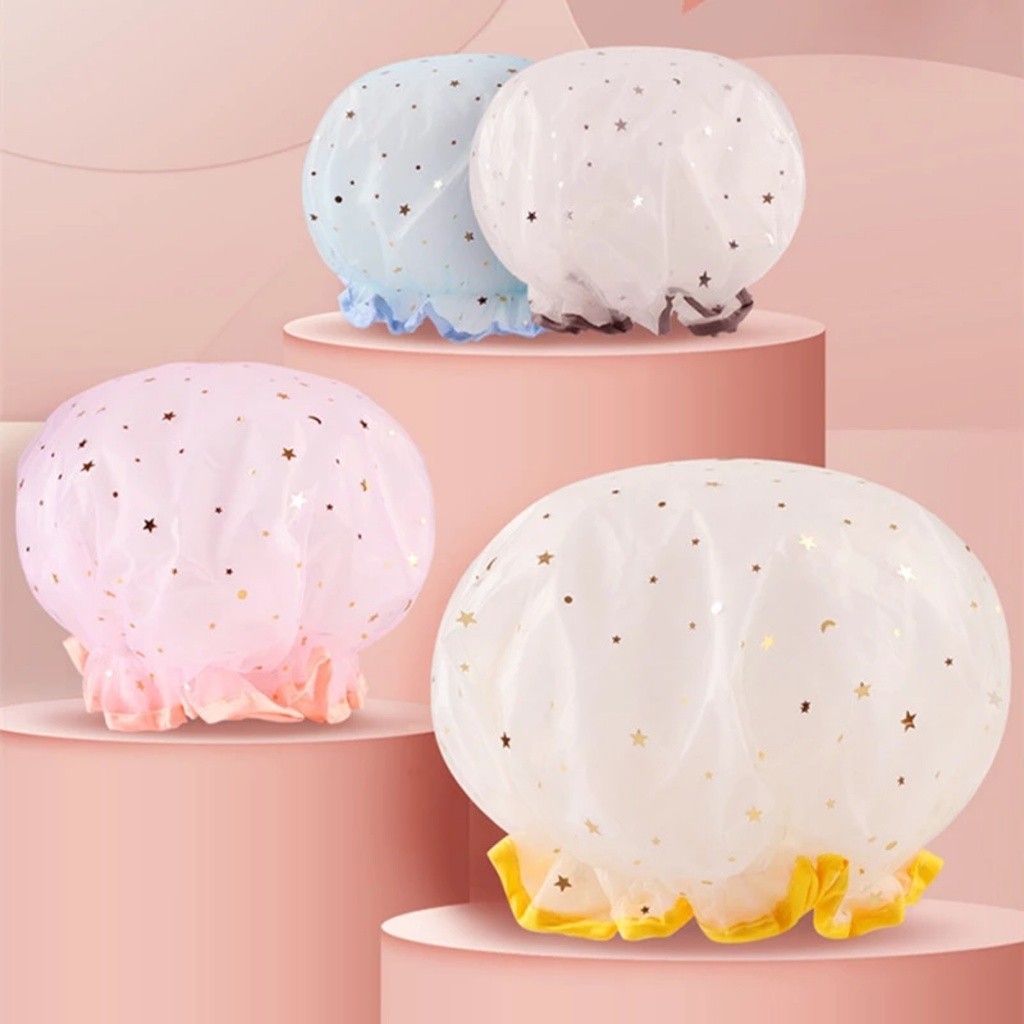 Touca Para Banho Dupla Plástico Reutilizável