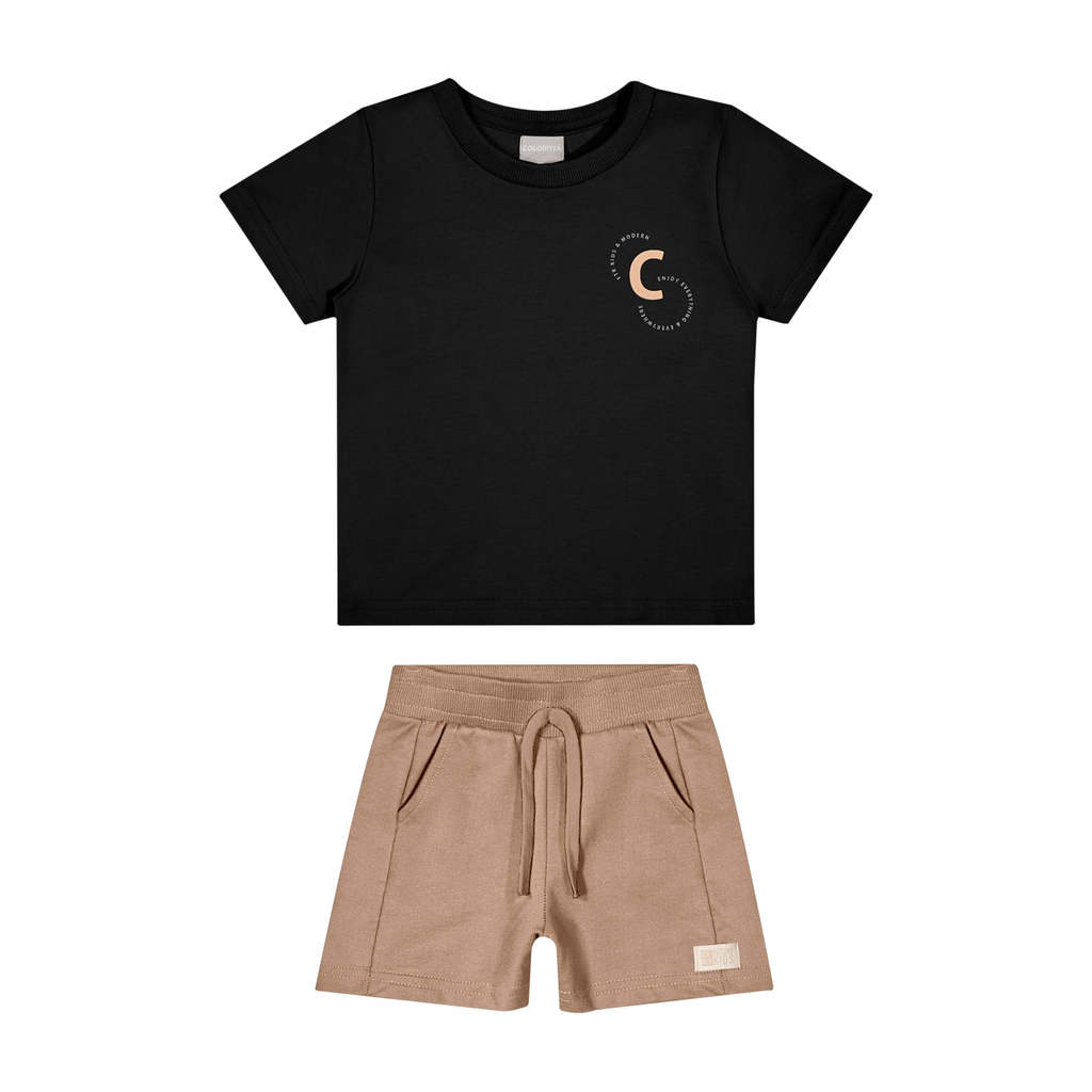 Conjunto Infantil Menino Urban Relevo Colorittá Preto em Oferta na Shopee