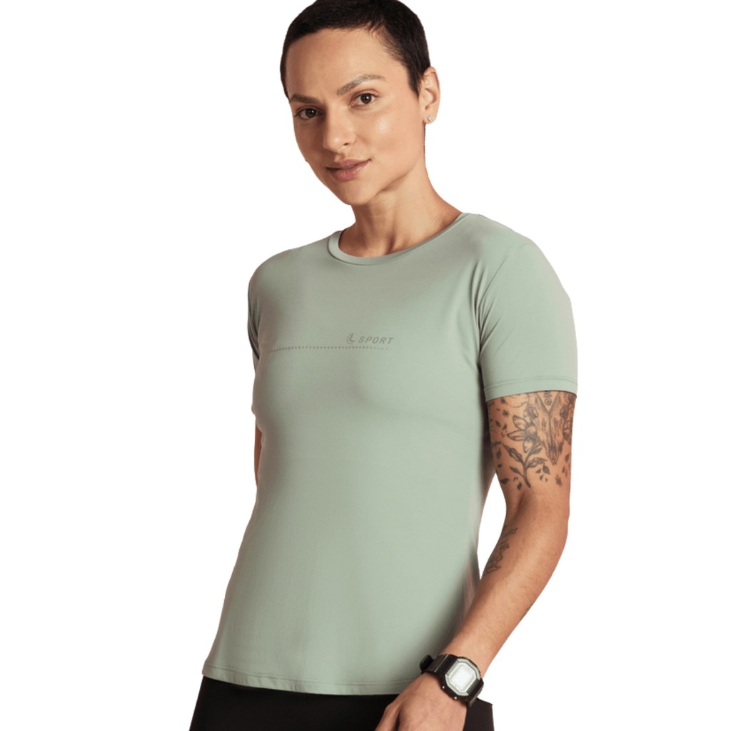 Camiseta Feminina Básica Dry Fit Lupo em Oferta na Shopee