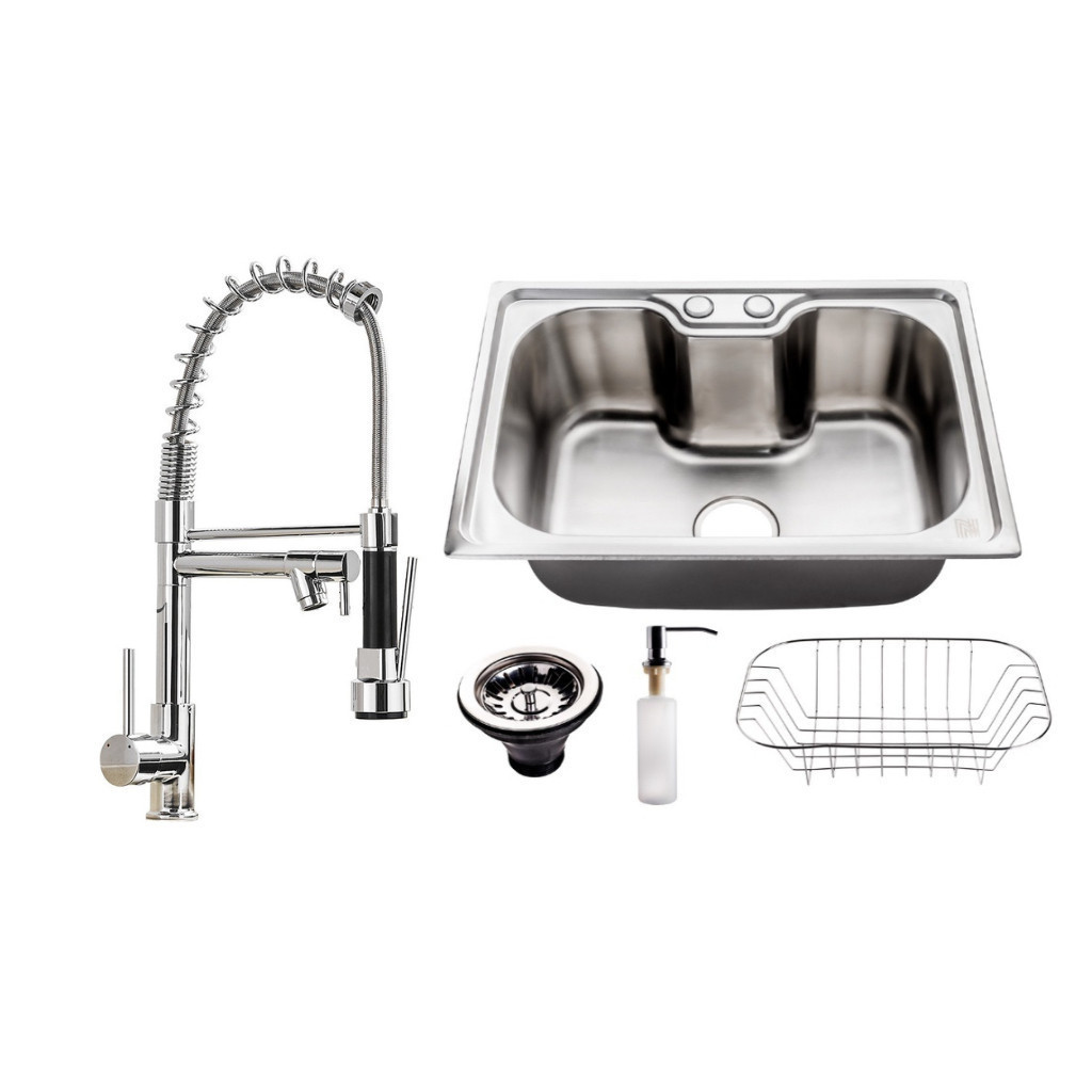 60*40*21 Cuba Pia Cozinha Gourmet Aço Inox 304 Com Acessórios e +Torneira Gourmet Monocomando em Oferta na Shopee