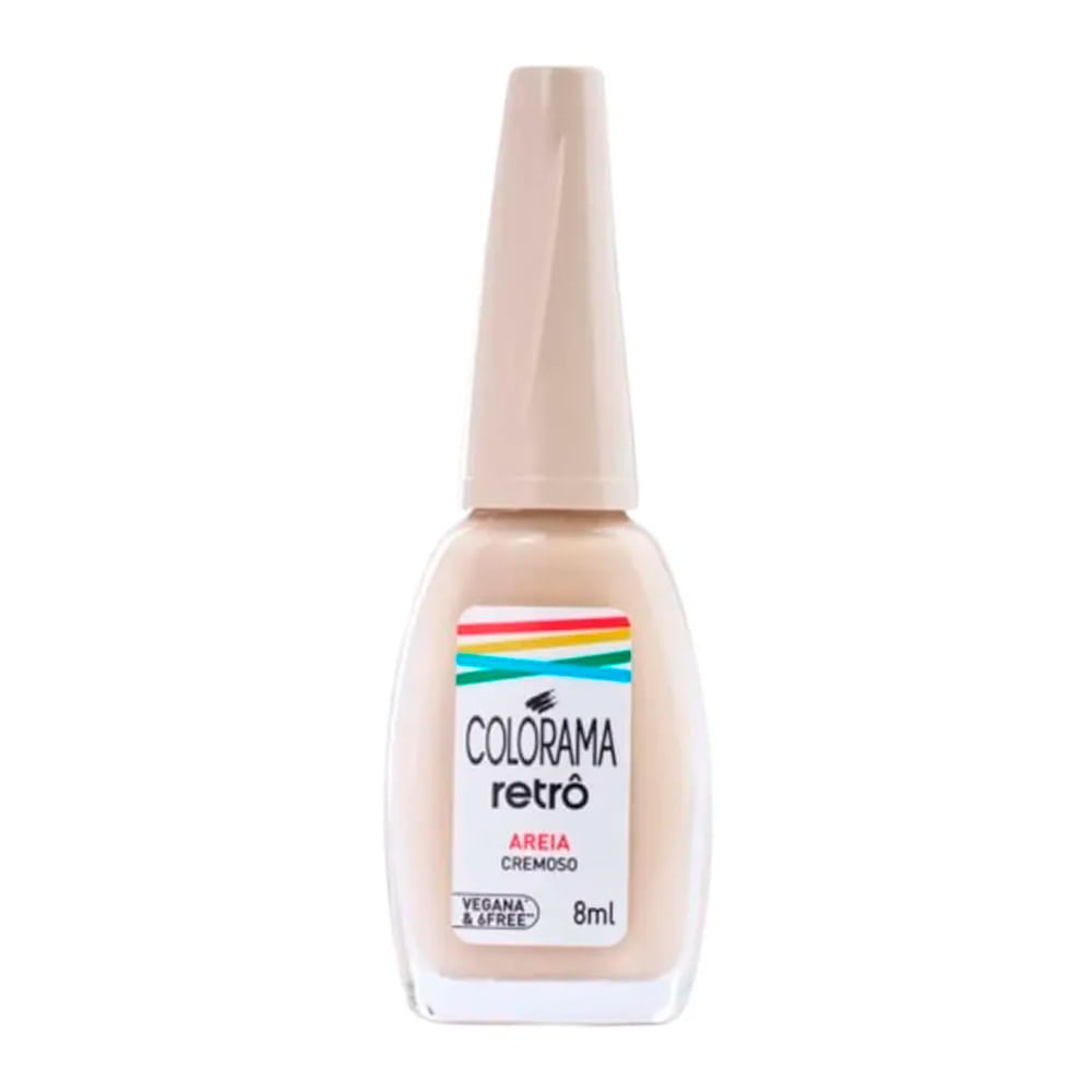 Esmalte Colorama Retrô Cremoso Cor Areia 8ml em Oferta na Shopee