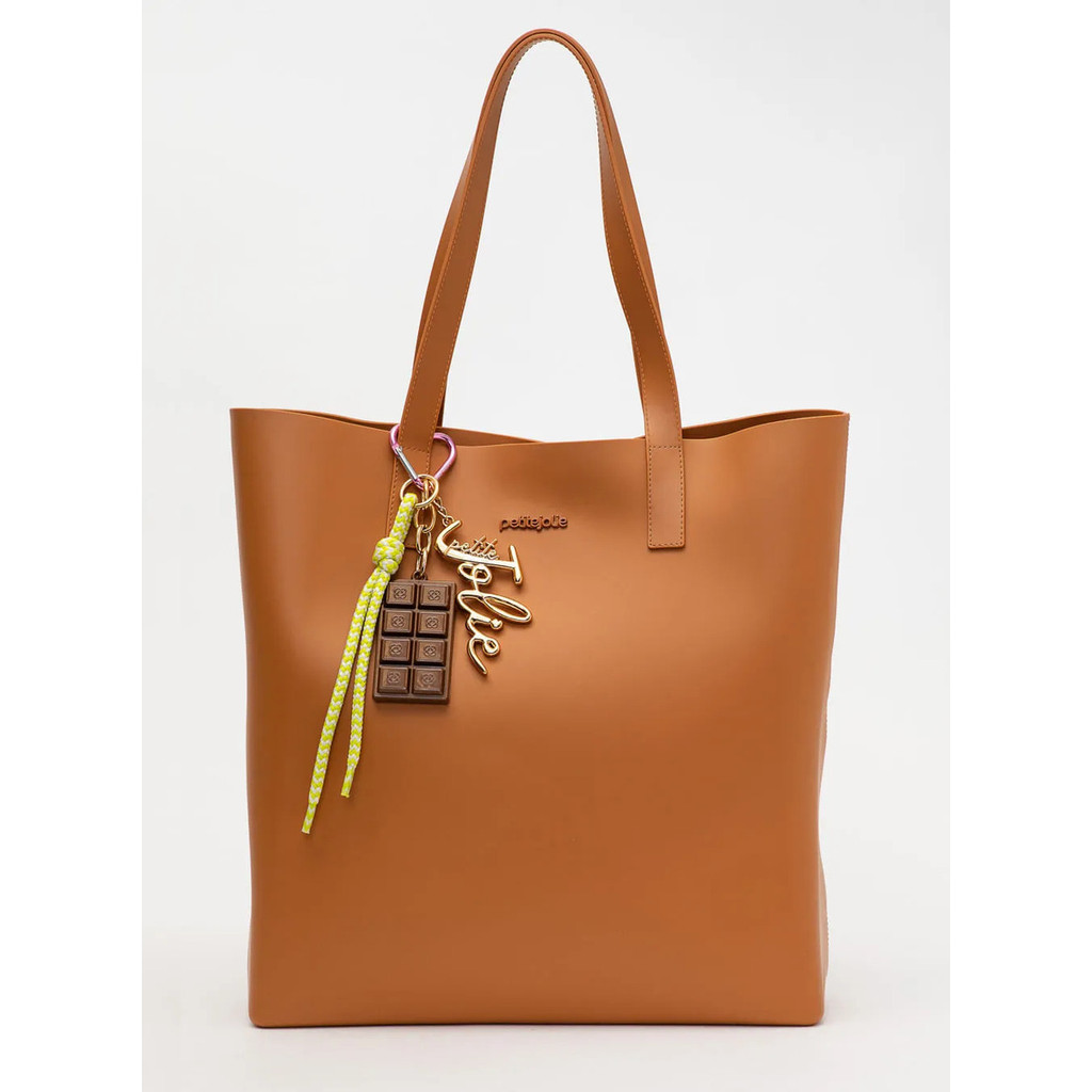 Bolsa Petite Jolie Amalfi Pj11321 Doce De Leite Liso Ouro
