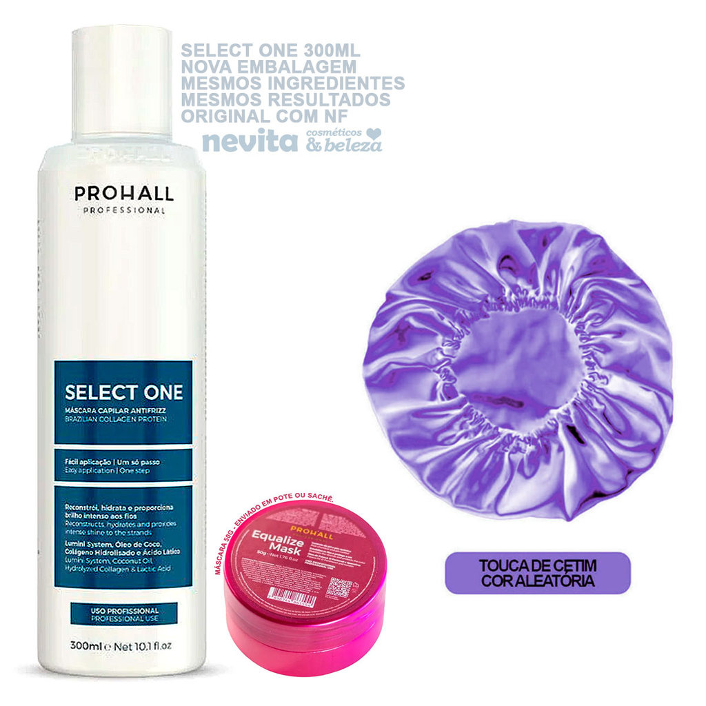 Alisa Cabelo Select One Prohall 300ml + Touca/Mini Equalize 50g