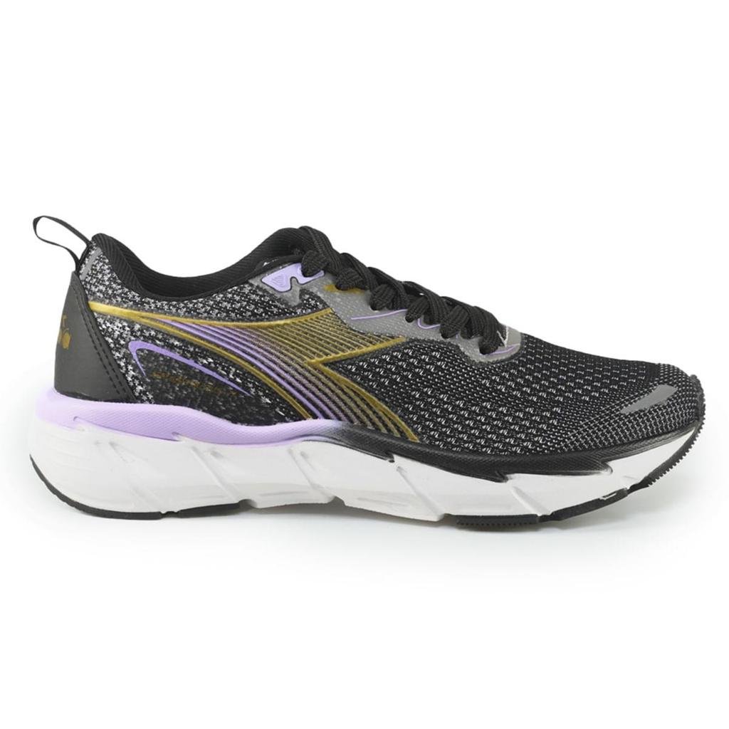 Tênis Esportivo Unissex Diadora Spartacus II Preto e Lilás