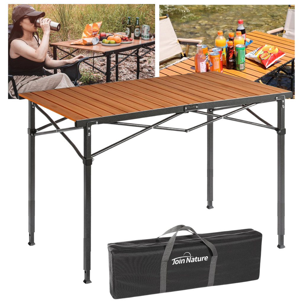 Mesa Camping Portátil Dobravel Churrasco Varanda Pesca Acampamento Casa Viagem