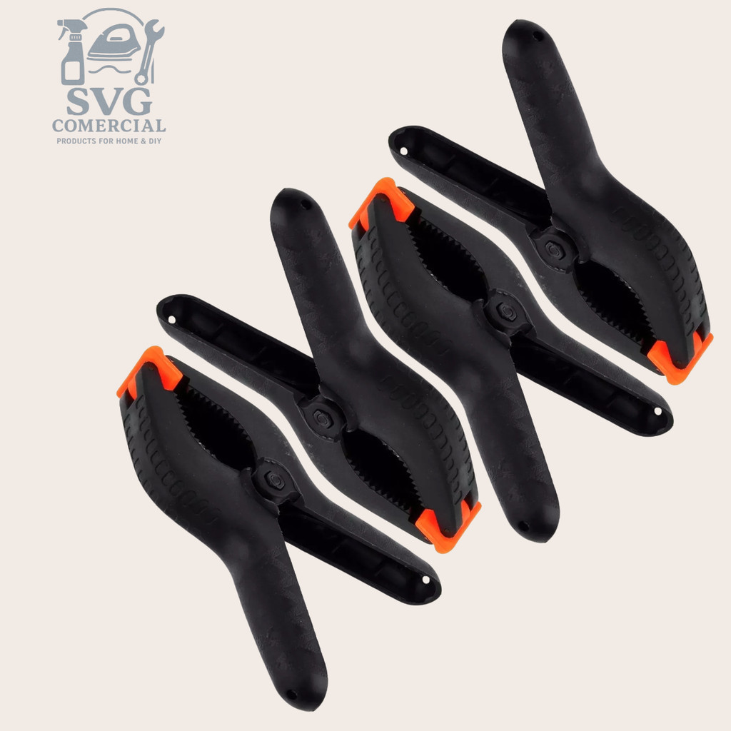 Kit 04 Grampos Pinça Garra Fundo Infinito Fundo Fotográfico 6''