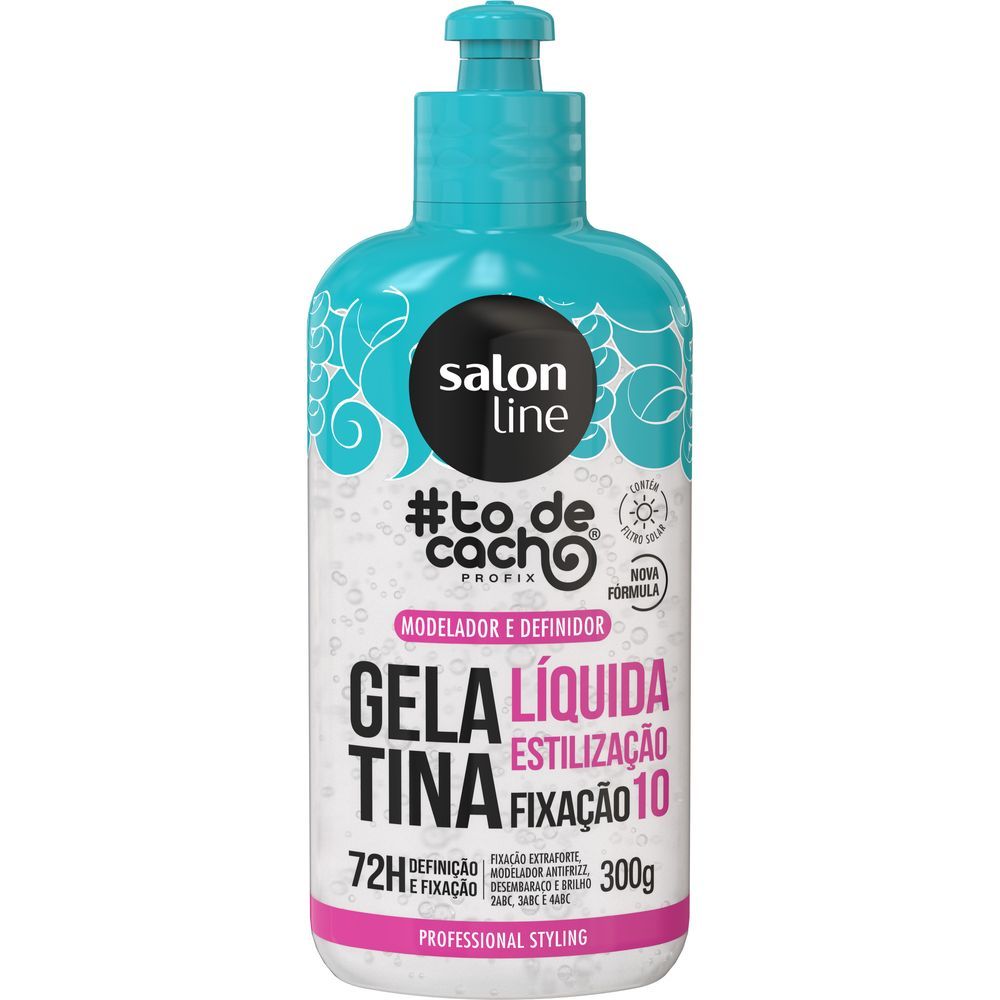 Gelatina Líquida Salon Line To De Cacho Estilização Extra Forte 300g em Oferta na Shopee