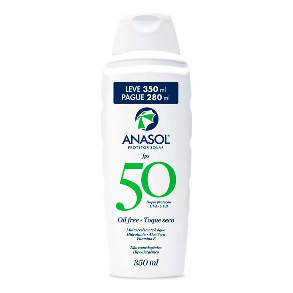 Anasol Protetor Solar Fps 50 - Locao - 350 Ml