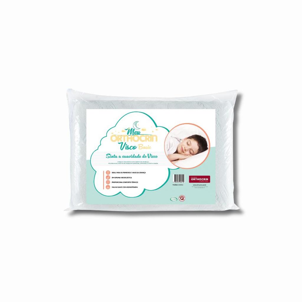 ENVIO IMEDIATO - Travesseiro Infantil Meu Orthocrin Visco Basic - 40x60x06