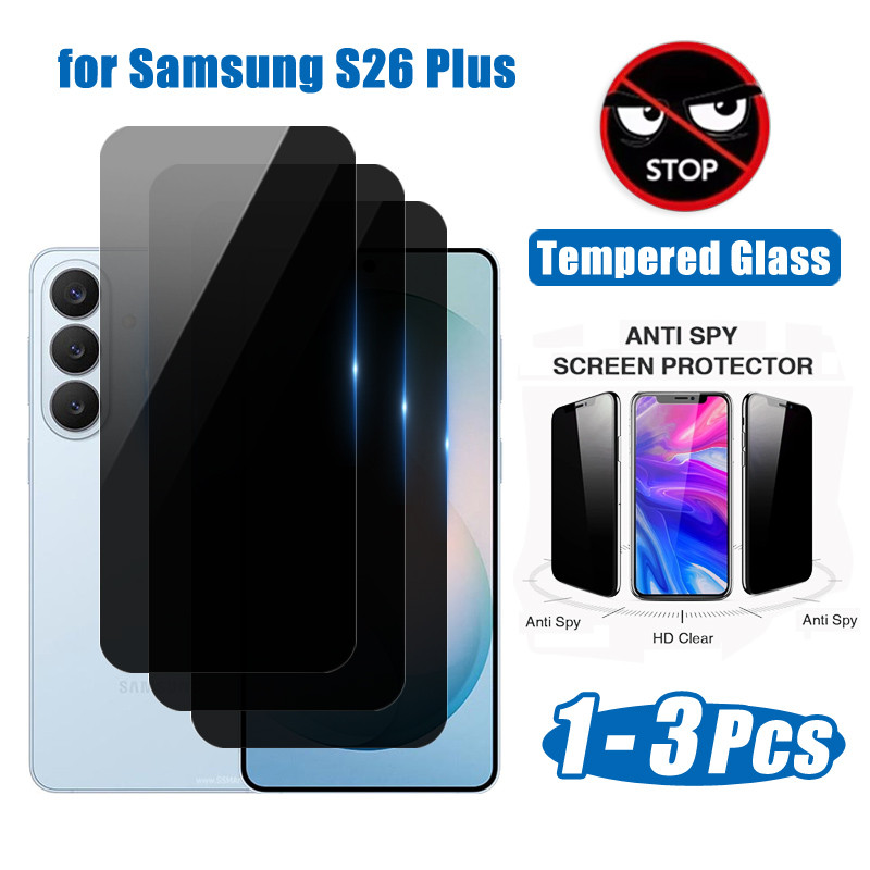 Vidro Temperado De Privacidade Samsung S26 Plus Para Galaxy S24 S25 S26 S23 S22 S21 FE Ultra Edge Protetor De Tela Anti-