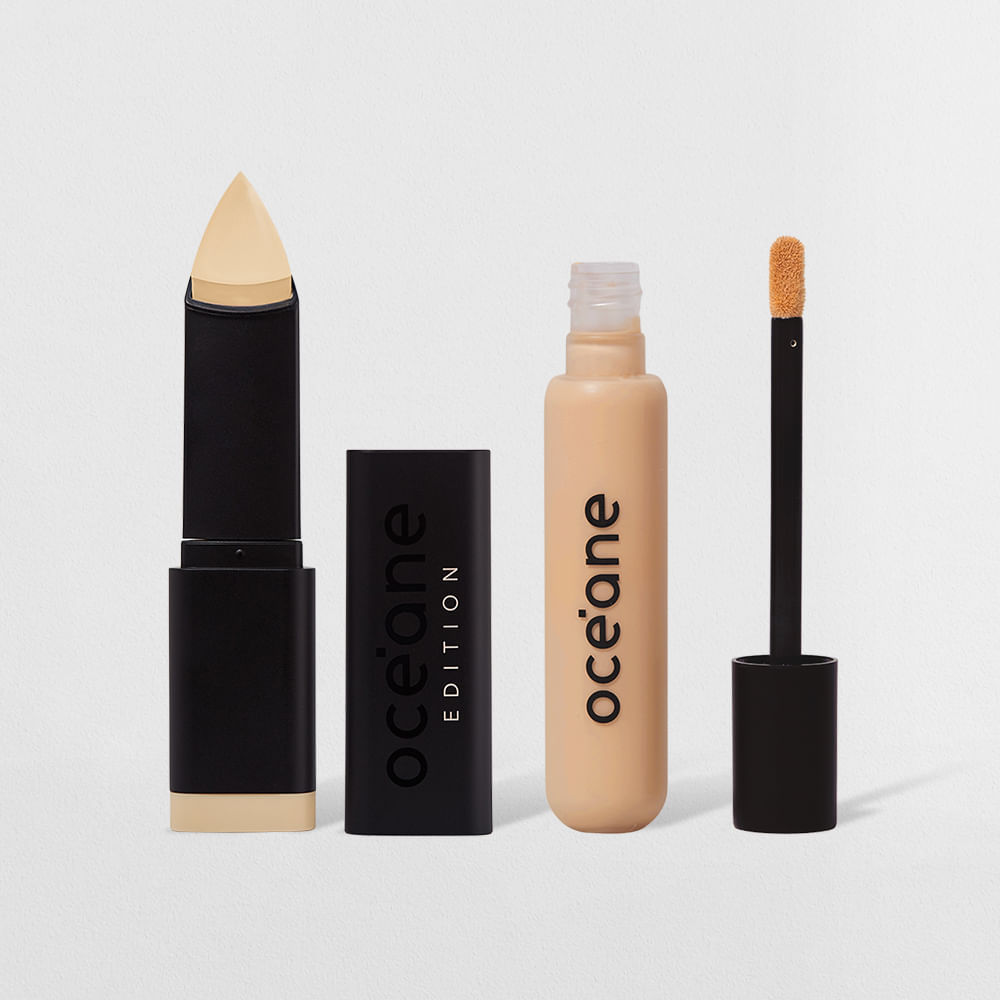 Kit Base em Bastão Ivory + Corretivo Líquido Fair Océane Edition (2 Produtos) em Oferta na Shopee