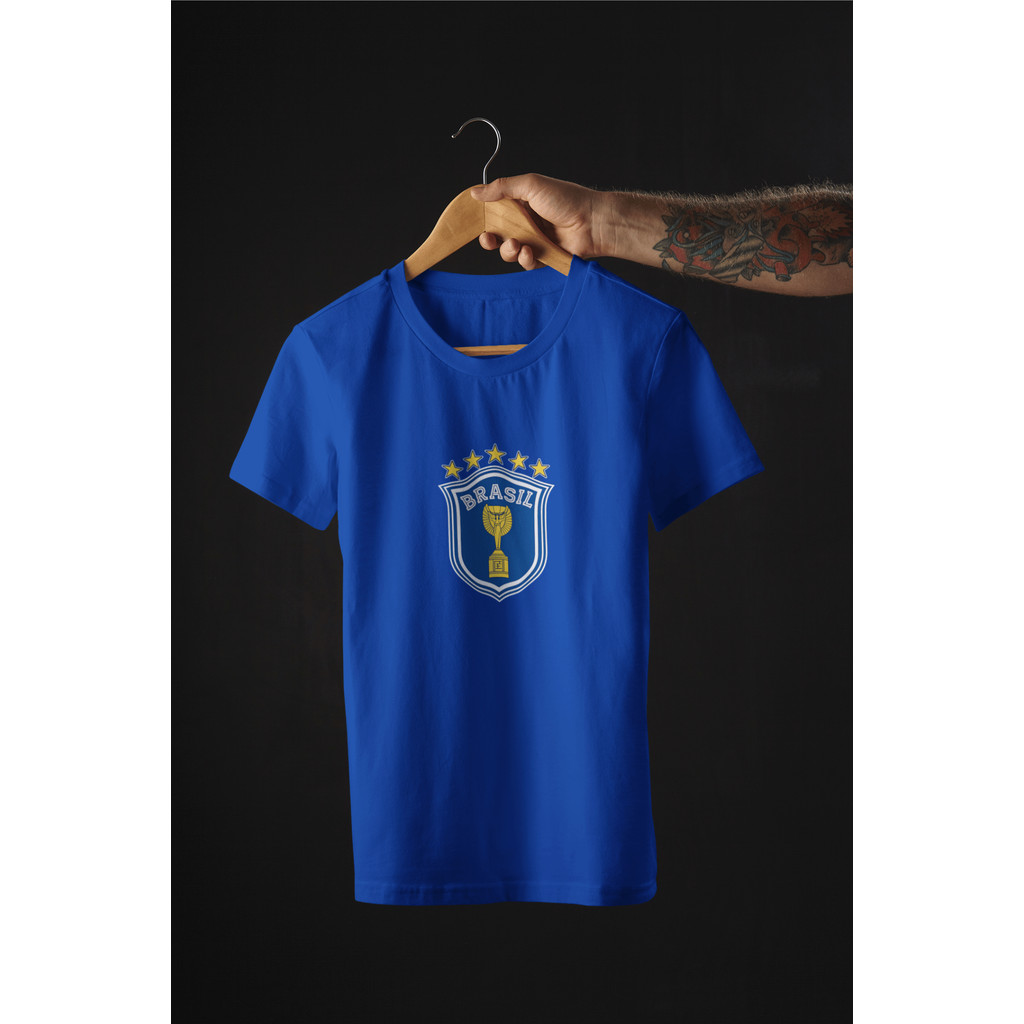 Camiseta Brasil Retro Masculina Torcida Esportiva Copa do Mundo 2026 Patriota Camisa Futebol Seleção