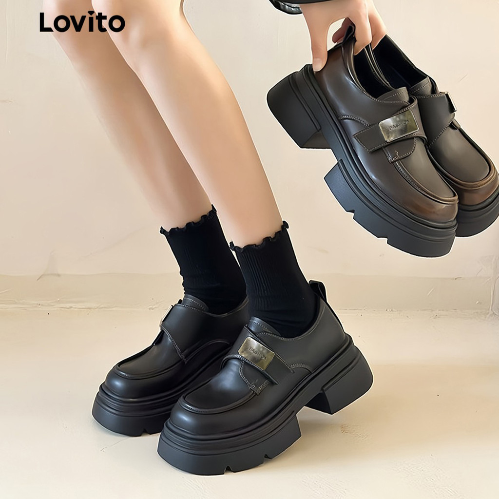 Lovito Sapatos de Barco Estilo Casual para mulheres LFA103138 em Oferta na Shopee