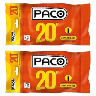 Par Camara De Ar Bicicleta Aro 20 Paco Bike Bmx Cross Mtb