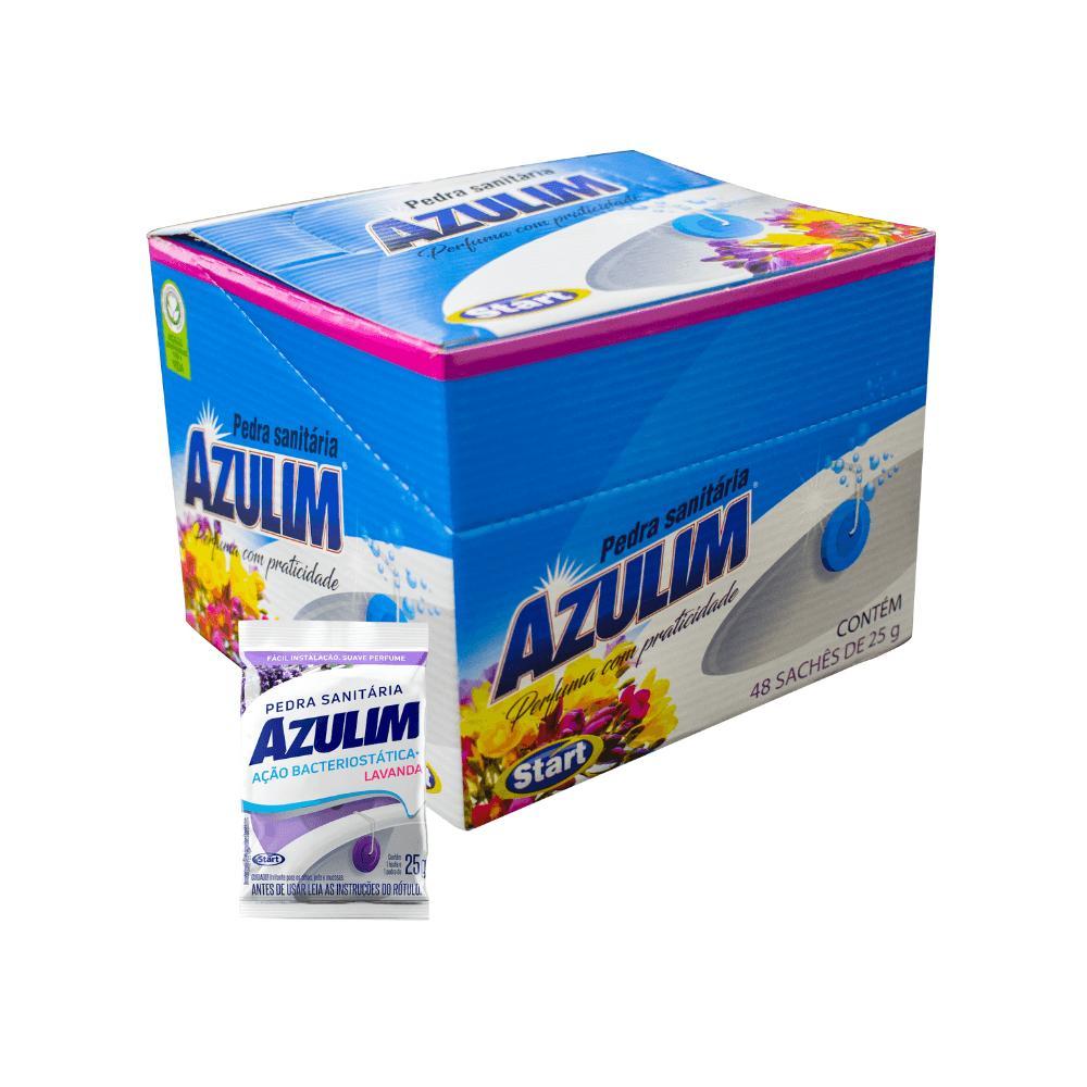 Pedra Sanitária Azulim Lavanda 48 Sachês de 25g