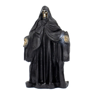 Escultura Exu Caveira de Capa Preta Resina 10 cm em Oferta na Shopee