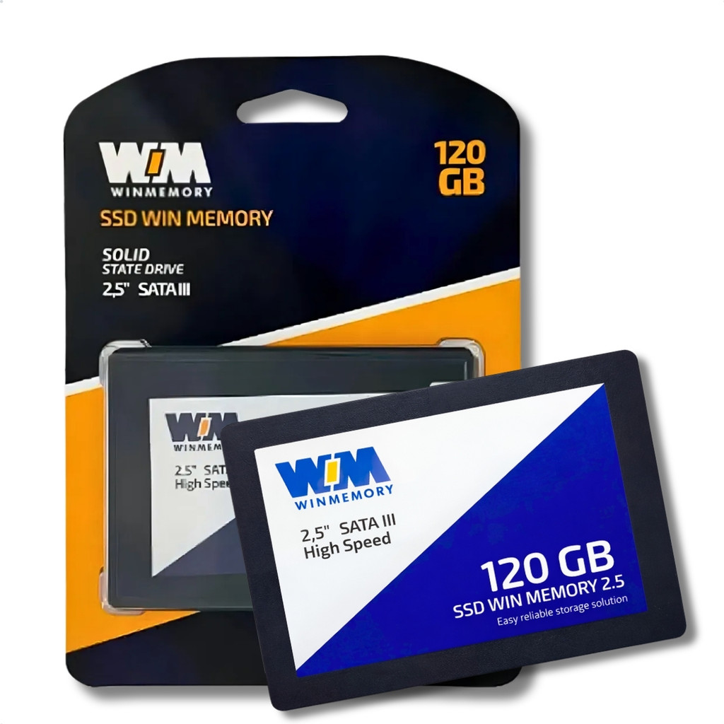 SSD SATA III 120GB Win Memory 2.5 Leitura 520MB/s Gravação 500MB/s SWR120G em Oferta na Shopee