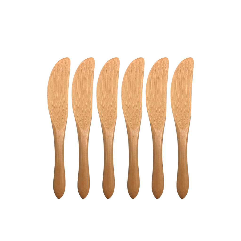 Conjunto de 6 Mini Facas de Bambu - Oikos em Oferta na Shopee