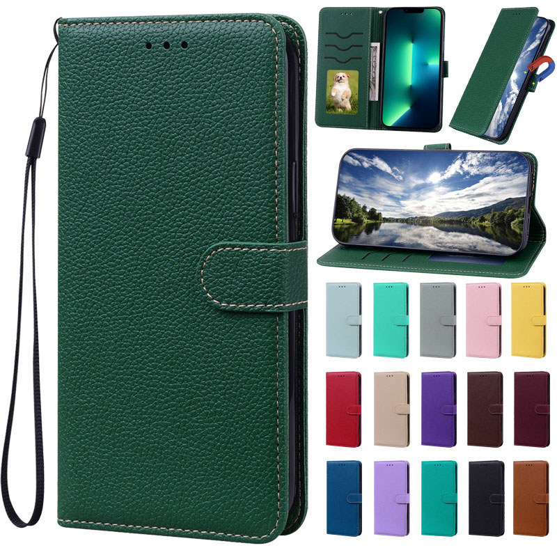 Capa De Telefone Colorida Doce Para Samsung Galaxy A57 A37 A27 A17 A07 A56 A36 A26 A16 A06 Carteira De Couro Com Suporte
