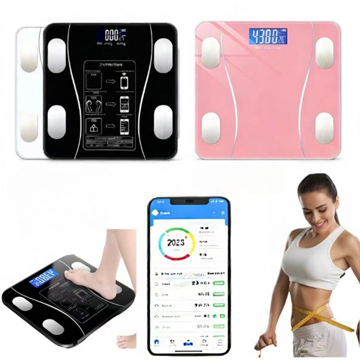 Balança Digital Inteligente 180kg com Bioimpedância e App Integrado Voltmax