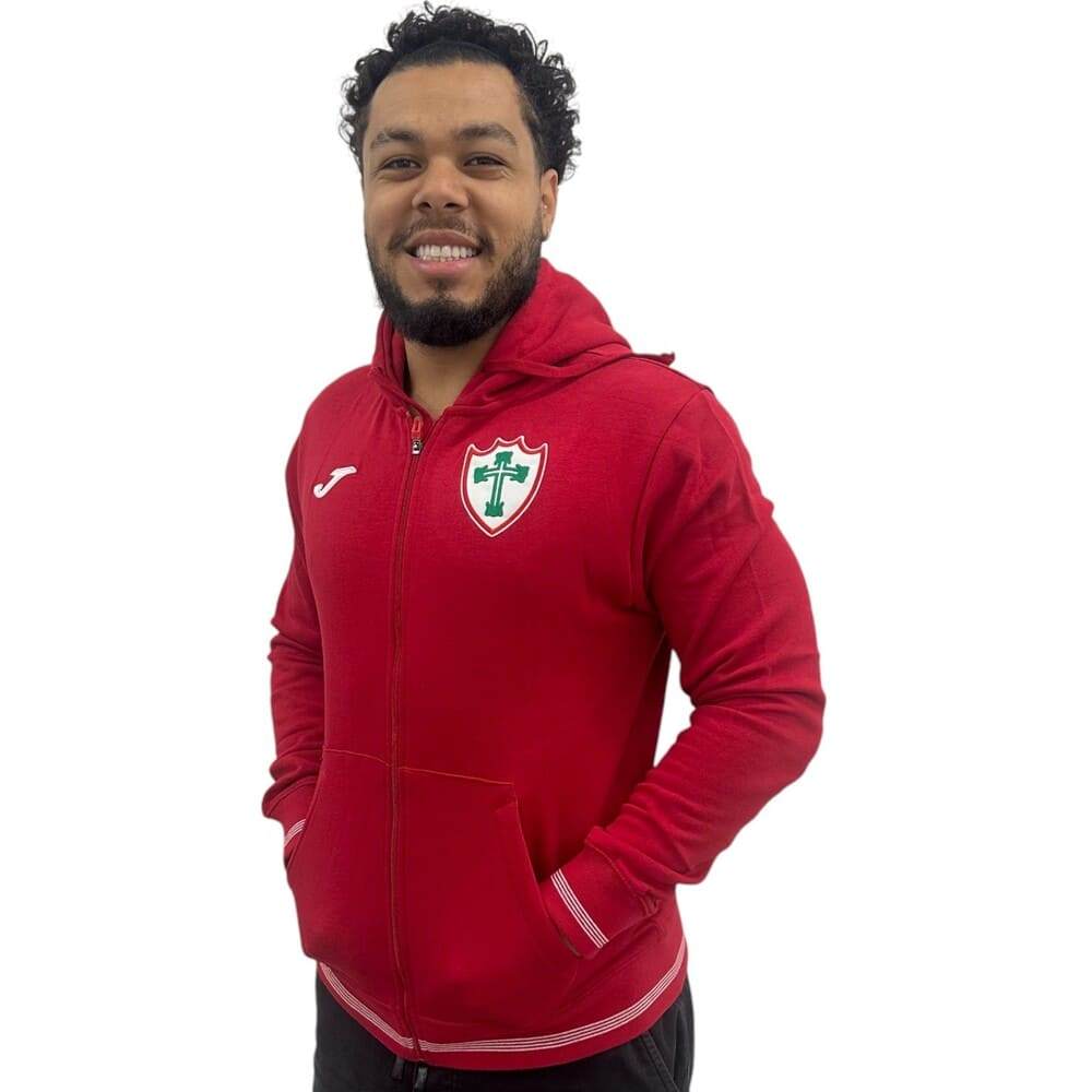 Jaqueta Moletom Portuguesa Joma Campus III 2025 Vermelha em Oferta na Shopee