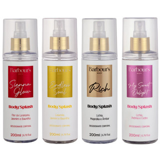 Kit 04 Desodorantes Body Style Splash 200ml