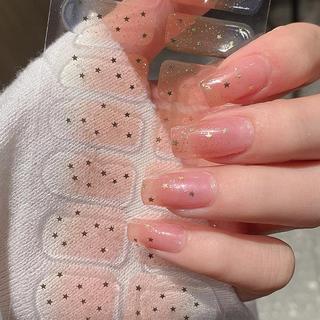 14 Dicas Adesivos De Unhas Em Gel Floristas De Cobertura Completa De Esmaltes Bricolage D…