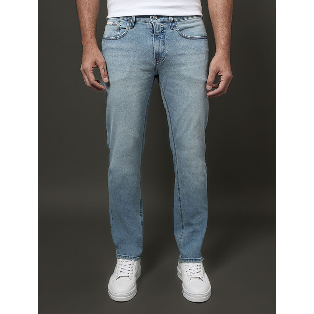 Calça Jeans Masculina Slim 5 Pockets Calvin Klein - Azul Claro