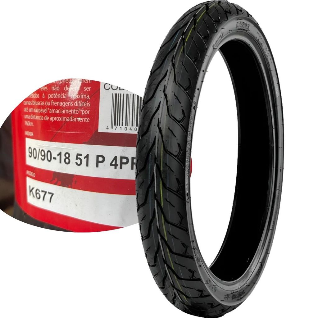 Pneu Traseiro Cg Titan 125 150 160 90/90-18 Kenda Thorax S/c