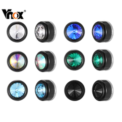 Vnox Aço Inoxidável Colorido Zircão Masculino Preto Brincos Magnéticos Acessórios De Moda Presente