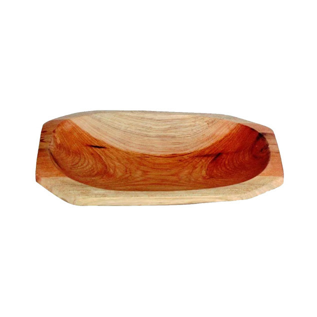 Gamela Petisqueira De Pau Madeira Modelo Caiacão 27x15 Cm
