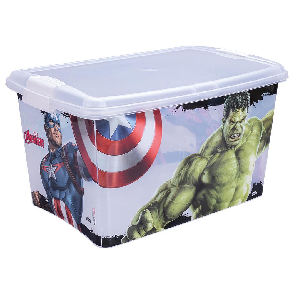 Caixa Organizadora Retangular  46 L com Tampa e Travas Later em Oferta na Shopee