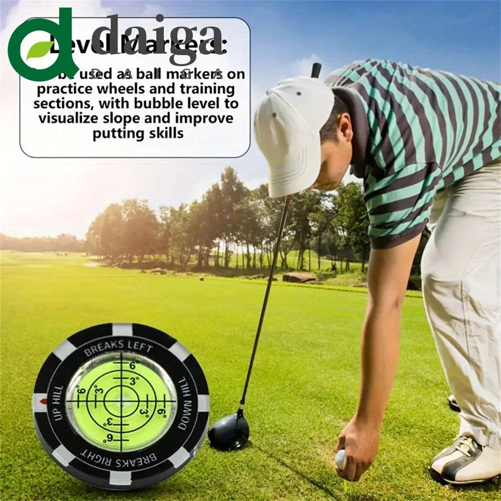 DAIGA Ferramentas De Golfe Nivelador , Ferramenta De Treinamento Marcador De Bola Medidor De Inclinação , Nível De Espír