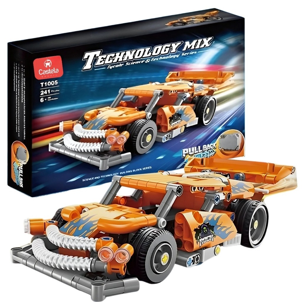 Carros Esportivos Blocos de Montar Rock 241 Peças Technology Mix Castela em Oferta na Shopee