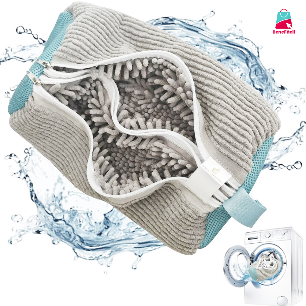Protetor de Malha para Lavar Tênis - Saco Resistente Anti-Deformação