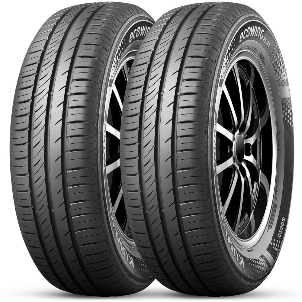 Kit 2 Pneu Aro 14 185/60R14 Kumho Ecowing ES31 82T em Oferta na Shopee