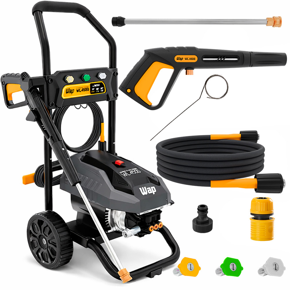 Lavadora de Alta Pressão WAP WL4500 Uso Intensivo Profissional com Acessórios Motor Indução em Oferta na Shopee