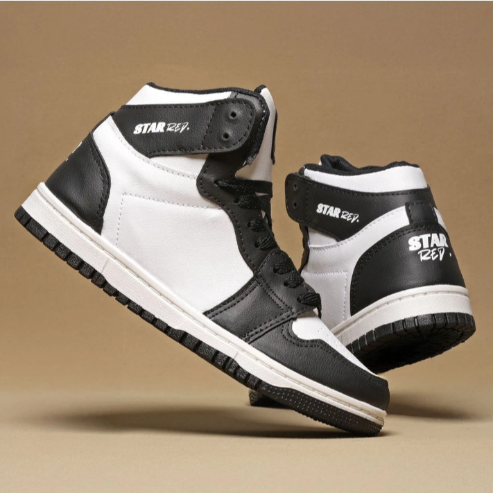 Tenis STR Bota Masculino Casual Cano Medio Estiloso Confortavel