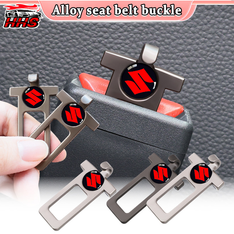 1/2 Pçs Suzuki Fivela De Cinto De Segurança Do Carro Material Liga Zinco Alarme Silenciador Inserção Gancho Design Para 