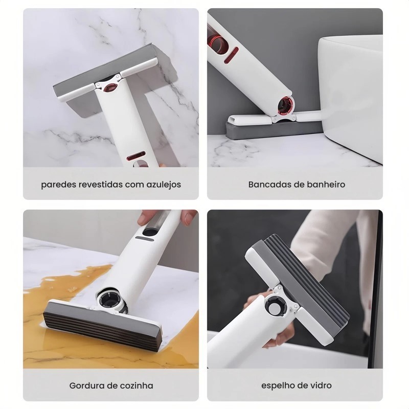 Mini Rodo Limpeza Multifuncional Esfregão Absorvente Portátil Mesa Janela