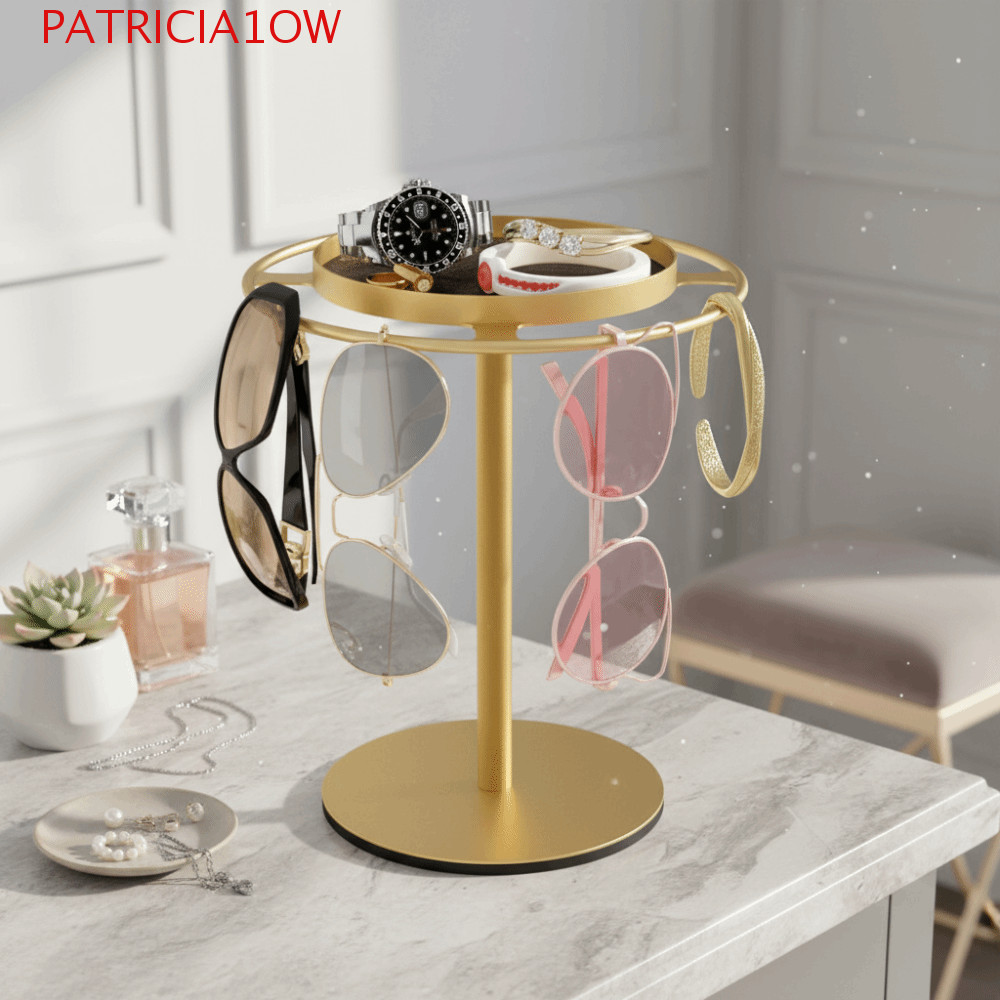 PATRICIA1OW Rack Para Óculos De Sol , Organizadores De Metal 360 ° Display Giratório De , Suporte Design Elegante
