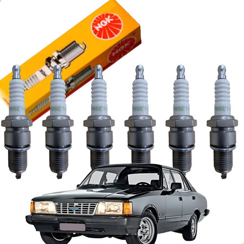 Jogo Velas Ignição Ngk Opala 4.1 6cc Álcool 1980 A 1991