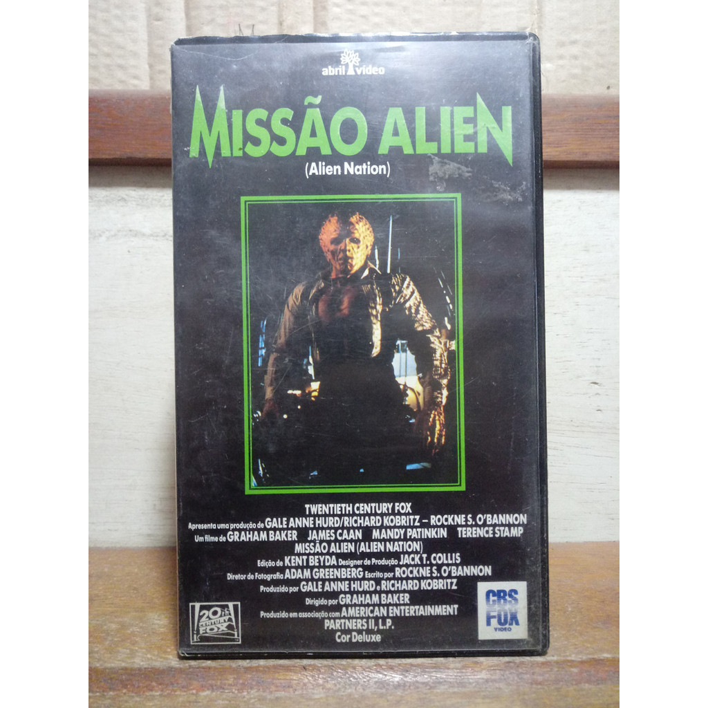Vhs Missão Alien - James Caan - Mandy Patinkin - Terence Stamp
