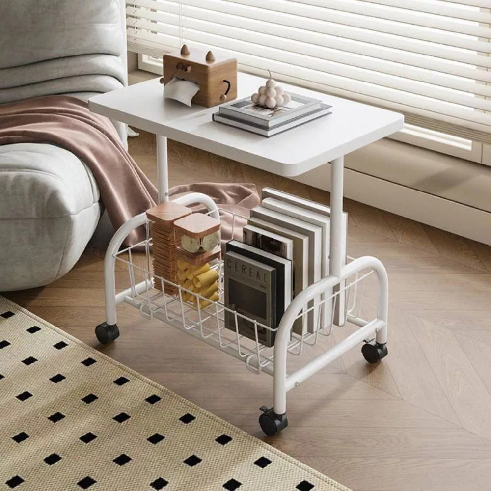 Mesa Prateleira Decoração Sala Casa Rack Suporte Organizar Rodinhas Estante Livros Achadinhos