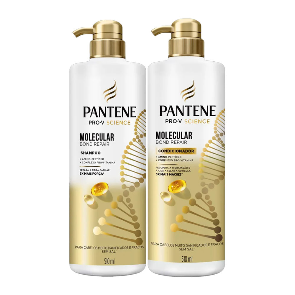 Kit Shampoo E Condicionador Pantene Pro-V Science Molecular Bond Repair 510ml em Oferta na Shopee