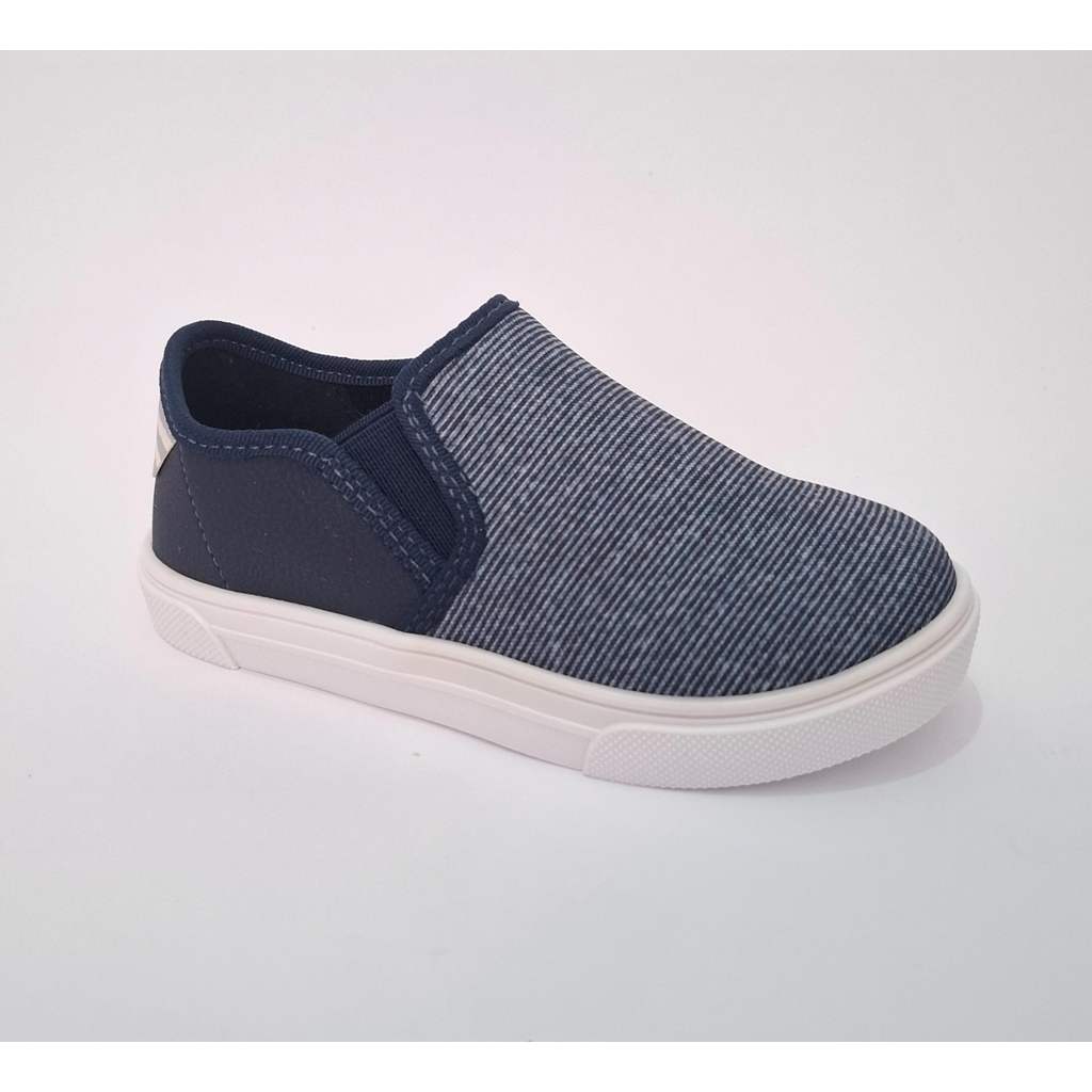 Tênis Infantil Baby Masculino Slip On Marinho Molekinho 2133.173 Azul