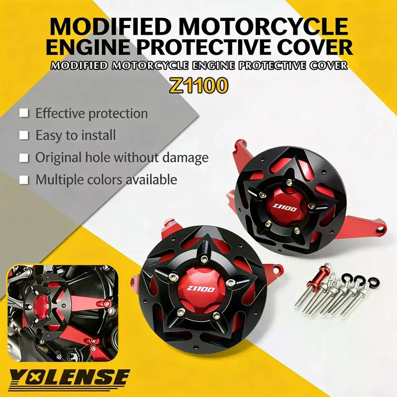 Apto Para Z1100 Z1100SE Z 1100 SE 2026 Caso Do Motor Da Motocicleta Estator Embreagem Capa Guardas Crash Pad Quadro Slid