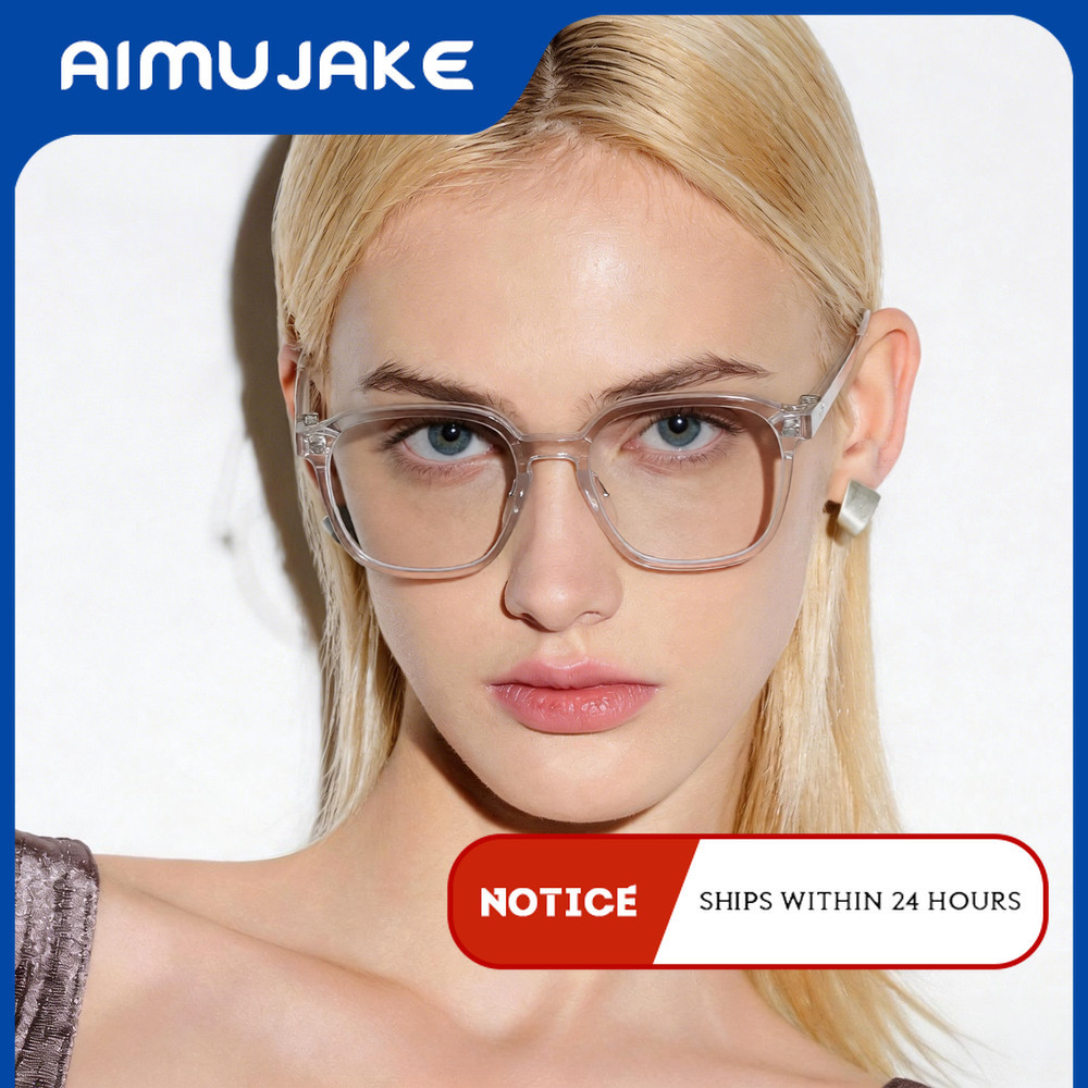 (AIMUJAKE) Nova Chegada Coreano Urbano Retro Quadrado Óculos De Luz Azul-Y2K Simples Com Strass , Estilo Feminino , Uma